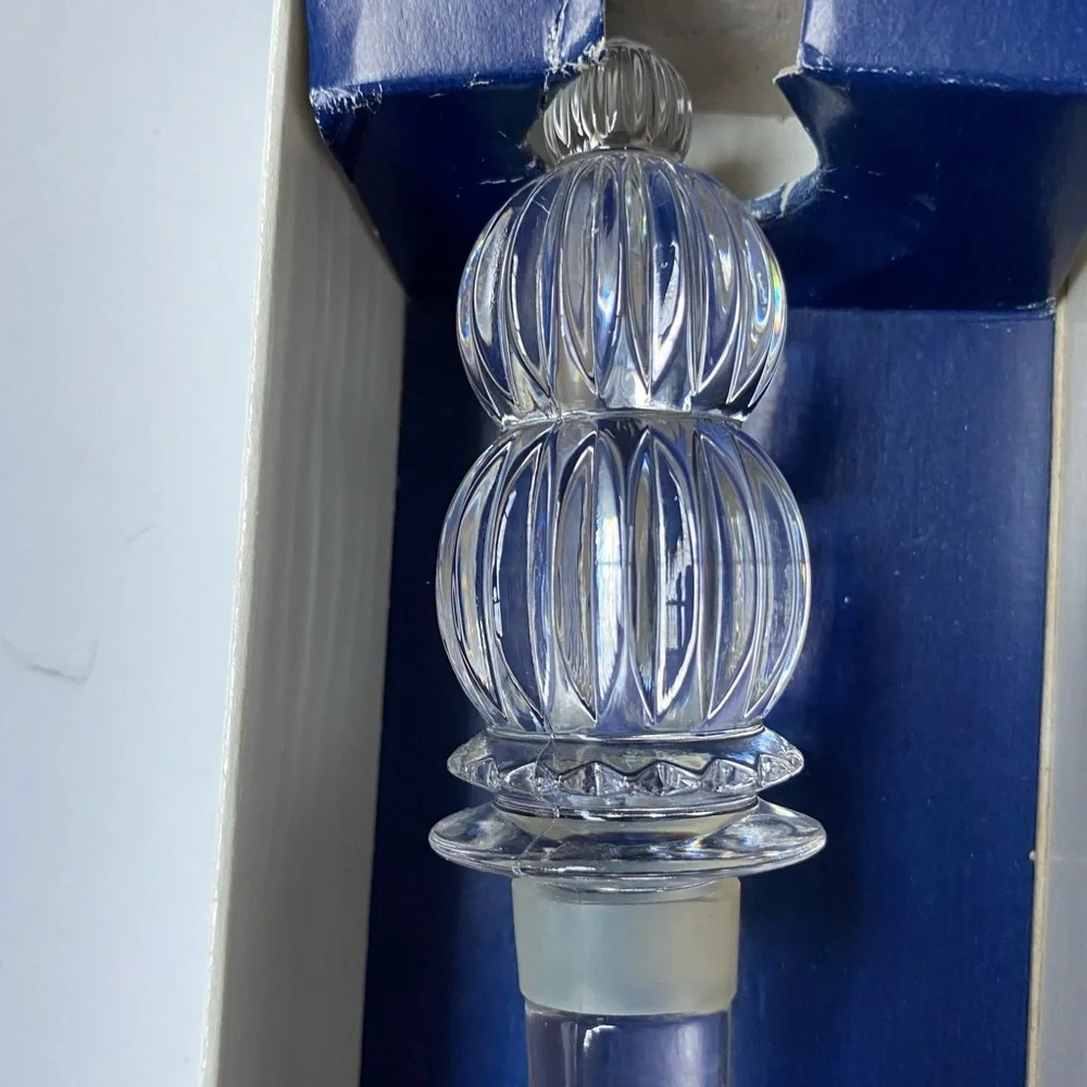 Elegant MIKASA Monterey AUSTRIA Crystal Bottle Wine Stopper T8173/900 EUC